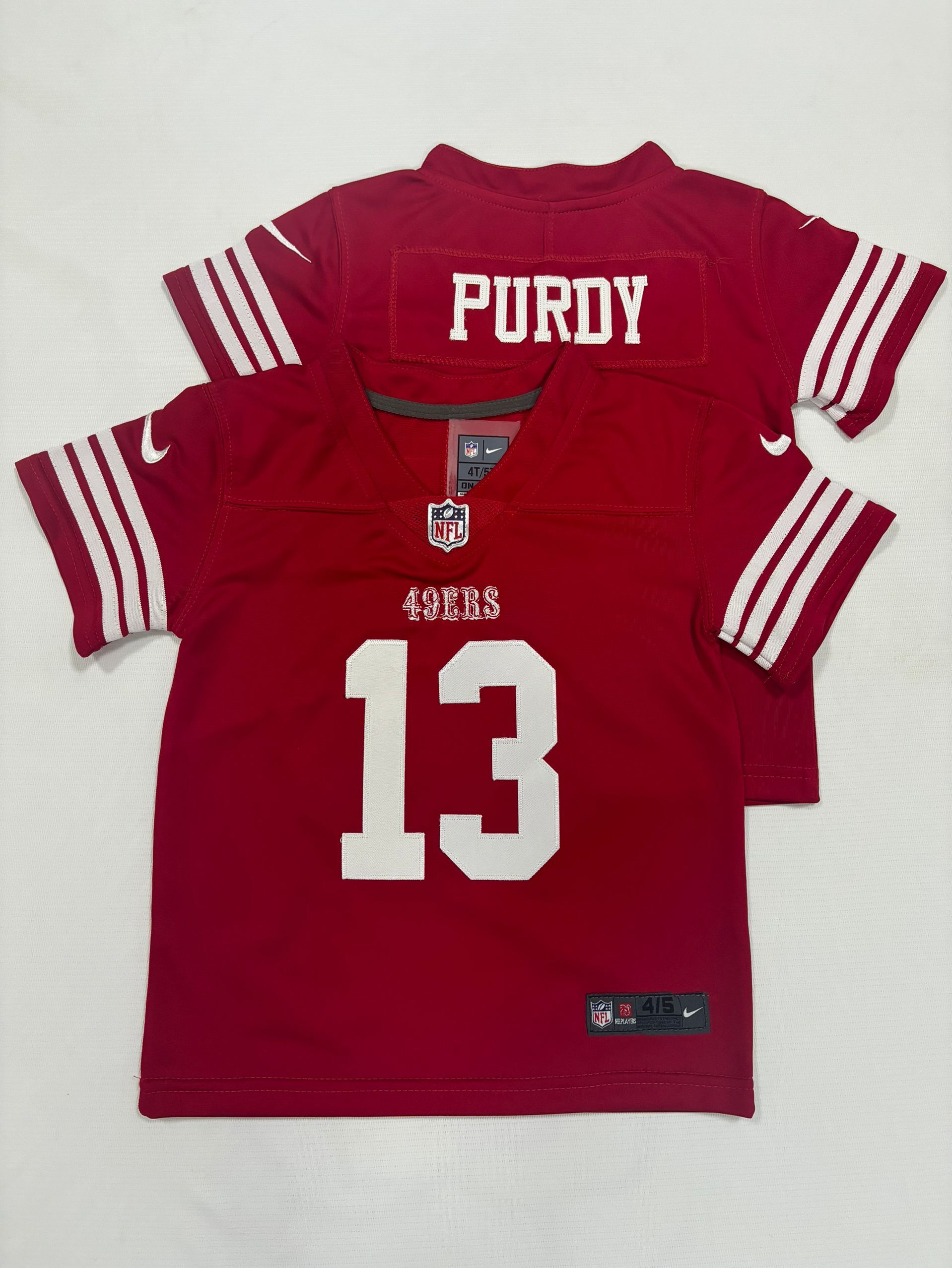 Baby San Francisco 49ers 13 Purdy Red 2024 Nike Vapor Limited NFL Jersey